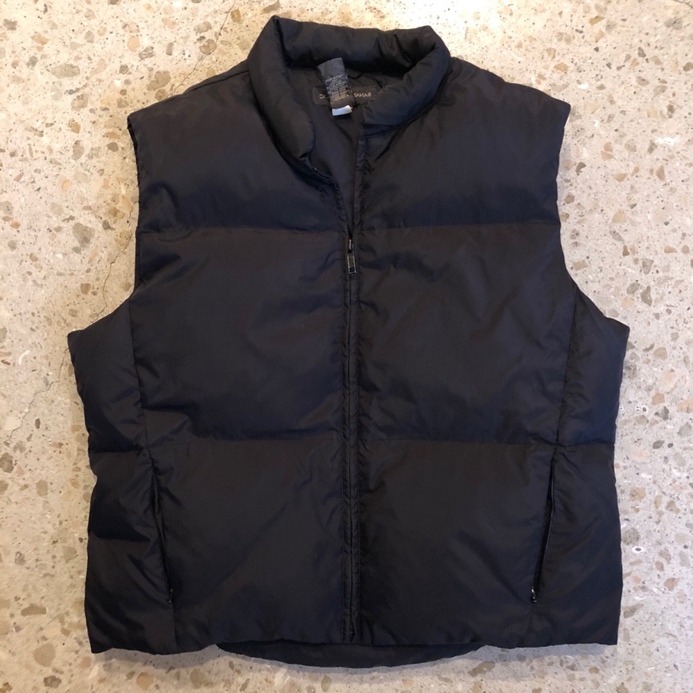 Banana Republic black down puffer vest